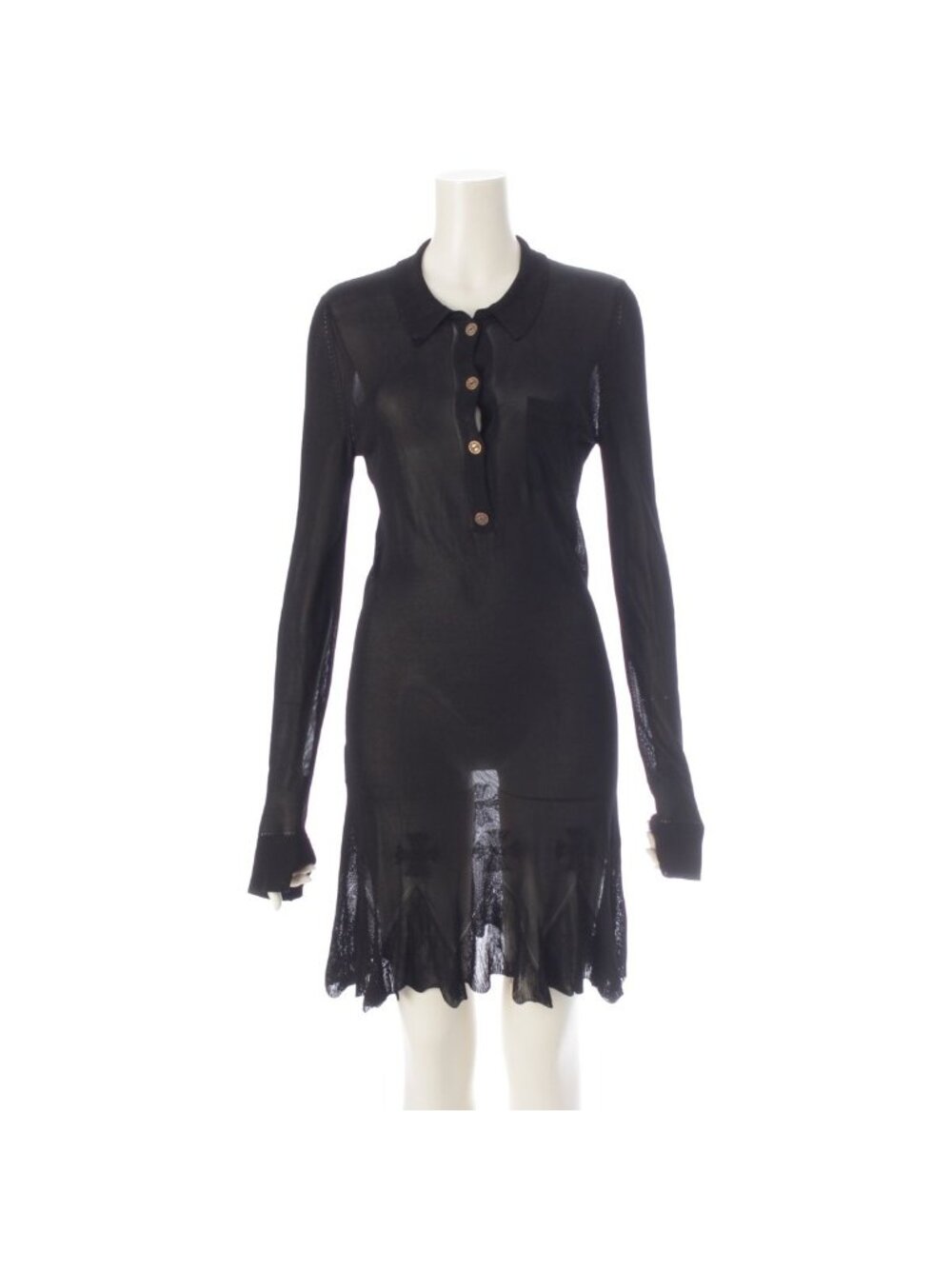 Chrome Hearts CH Cross CH Plus Lace Dress Black